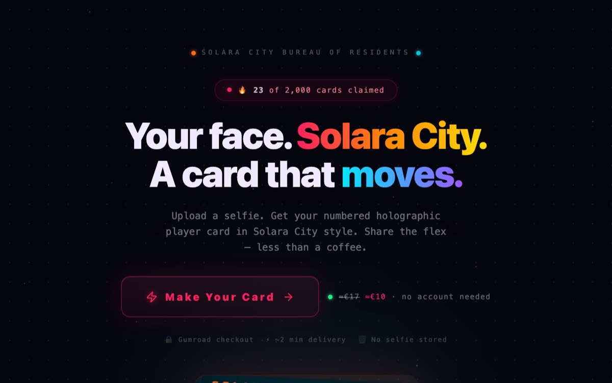 The holographic ID card identity